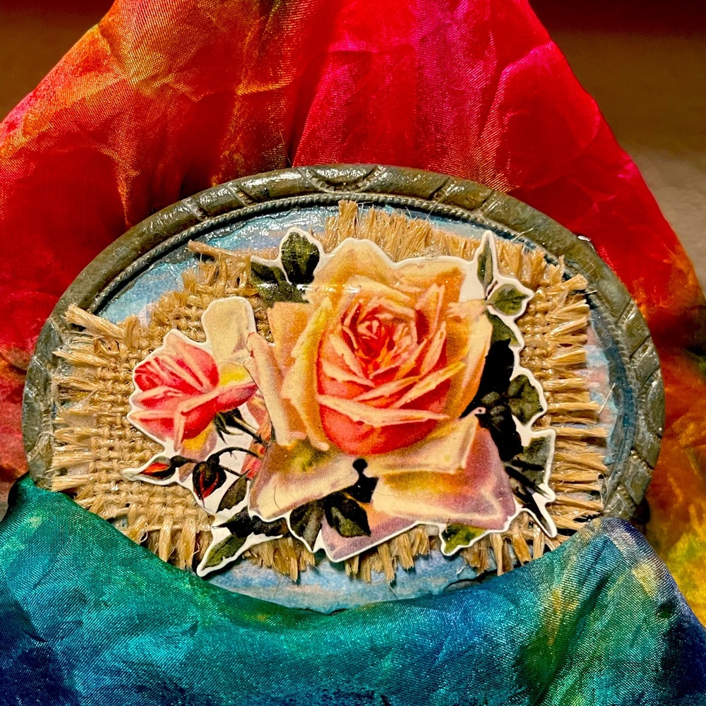 Burlap Rose